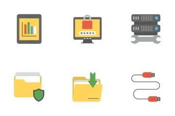 Data Management Flat Icons 1 Icon Pack