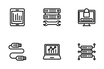 Data Management Line Icons 1 Icon Pack