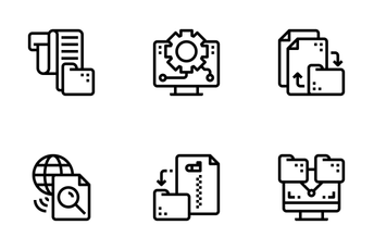 Data Organization  Icon Pack