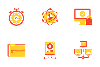 Data Organization And Management Icon Pack
