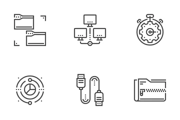 Data Organization And Management Icon Pack