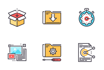  Data Organization And Management Icon Pack