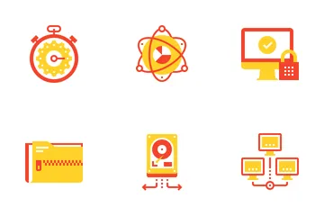 Data Organization And Management Icon Pack