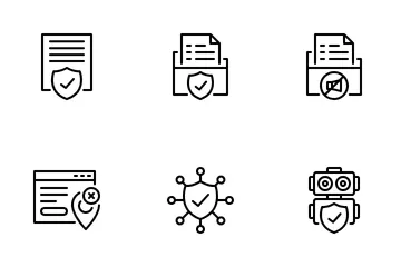 Data Privacy And Protection Icon Pack