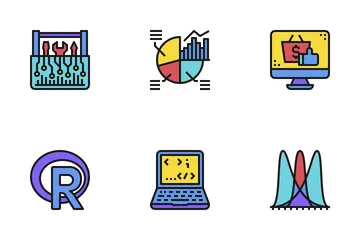 Data Science Color Icon Pack