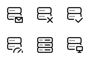 Data Storage, Server Vol-1 Icon Pack