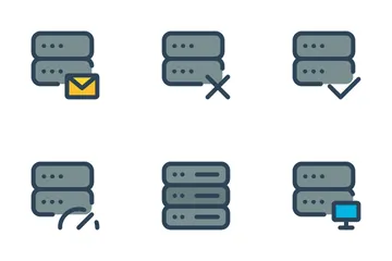 Data Storage, Server Vol-1 Icon Pack