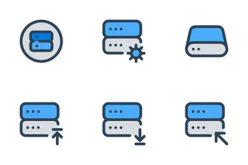 Data Storage, Server Vol-1 Icon Pack