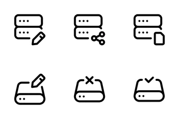 Data Storage, Server Vol-2 Icon Pack