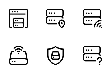 Data Storage, Server Vol-3 Icon Pack