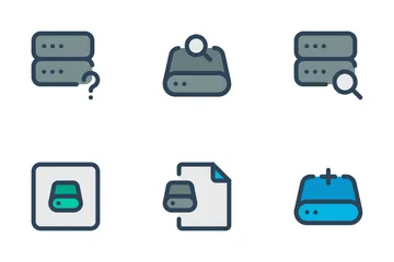 Data Storage, Server Vol-3 Icon Pack