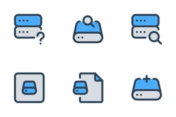 Data Storage, Server Vol-3 Icon Pack