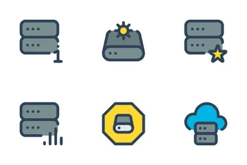 Data Storage, Server Vol-4 Icon Pack