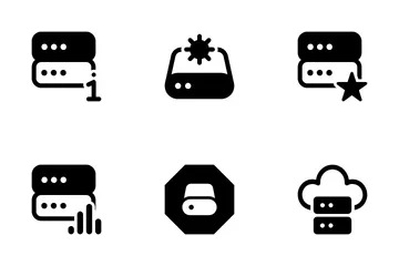 Data Storage, Server Vol-4 Icon Pack