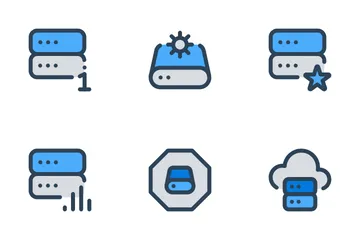 Data Storage, Server Vol-4 Icon Pack