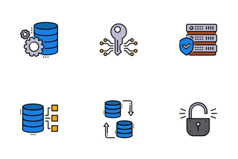 Database And Cyber Icon Pack