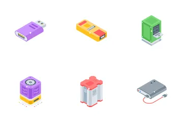 Database And Data Storage Icon Pack