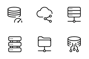 Database And Hosting Icon Pack