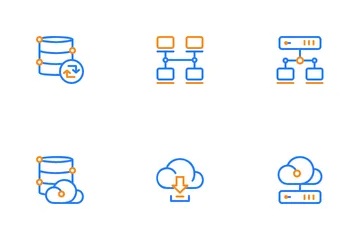 Database And Internet Networking Icon Pack