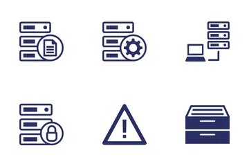 Database, Server And Location Icon Pack