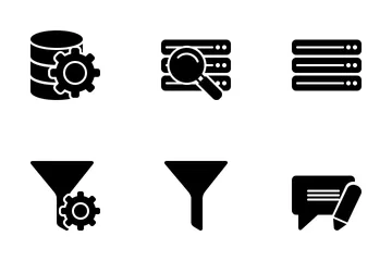 Database Solid Icon Pack