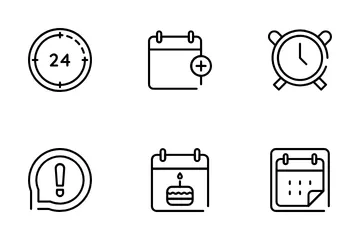 Date And Time Icon Pack