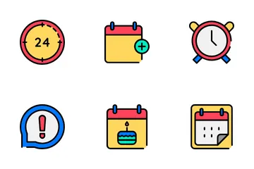 Date And Time Icon Pack