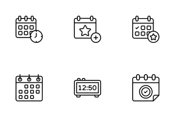 Date And Time Icon Pack