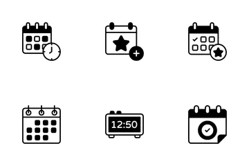 Date And Time Icon Pack