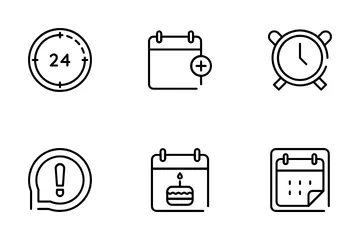 Date And Time Icon Pack