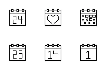 Date et calendrier Pack d'Icônes