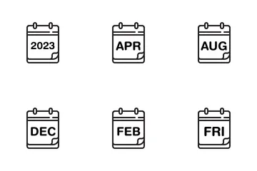 Date et calendrier Pack d'Icônes