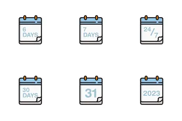 Date et calendrier Pack d'Icônes