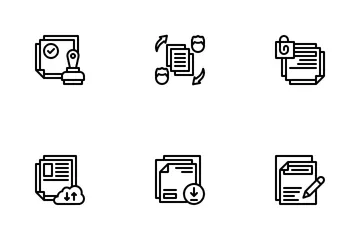 Datei und Dokument Symbolpack