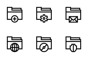 Daten und Ordner Symbolpack