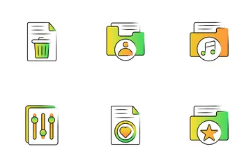Daten und Ordner Symbolpack