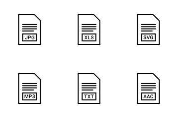 Dateierweiterungsnamen Band 1 Symbolpack