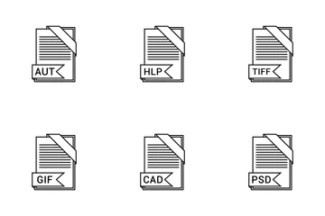 Dateierweiterungsnamen Band 1 Symbolpack