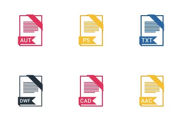 Dateierweiterungsnamen Band 1 Symbolpack