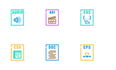 Dateiformat Dokument Symbolpack