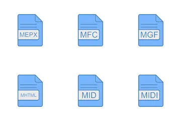 Symbol „Dateiformat“ Symbolpack