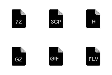 Dateiformate Symbolpack