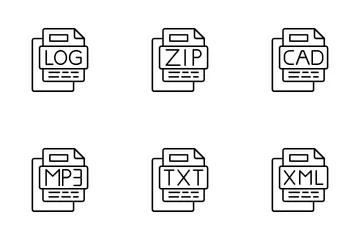 Dateiformate Symbolpack