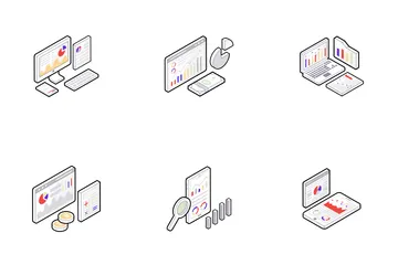 Datenanalyse Icon Pack
