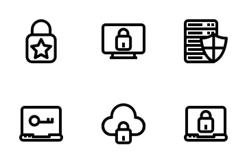 Datenschutz und Richtlinien Symbolpack