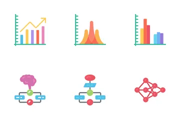 Datenwissenschaft - Flach Symbolpack