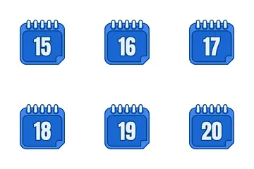 Datum und Kalender Symbolpack