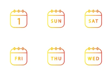 Day, Date And Month Icon Pack