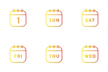 Day, Date And Month Icon Pack