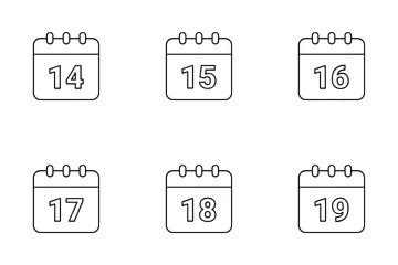 DAY MONTH AND DATE Icon Pack